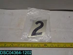 QTY=6: 840556 Hillman 3" Aluminum Angle-cut Number 2, 10045899303020. Fixed Price $30.34.