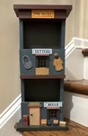 Rustic Wood Wall Mounted Mail Letter Holder Post Office 2 Compartment. Fixed Price $75.00.