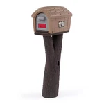 Rustic Home Sandstone / Espresso Post Mount Mailbox. Fixed Price $102.26.