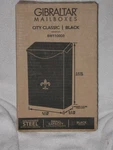 Gibraltar Mailbox City Classic Black BW110000 Galvanized Steel 9.8"X6.3"X3.3". Fixed Price $19.95.