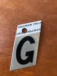 Hillman 840506 1.25 Inches Letter Angle Cut Self Adhesive Sign, Gold And Black. Fixed Price $8.50.