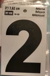 Hy-ko Vinyl 3 In. Reflective Adhesive Number Two RV-50-2 Pack Of 10 Usa. Fixed Price $13.41.