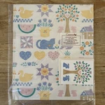 Current Vintage Gift Wrap Sheets & Cards Set Country Pastels Folk Art Farm. Fixed Price $11.20.