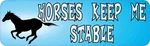10IN X 3IN Horses Keep Me Stable Car Truck Vehicle Magnetic Sign. Fixed Price $10.99.