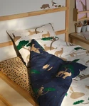 Swedish Ikea Sandl Pare Savannah Day & Night Duvet Cover Pillow Case Twin Nwt. Fixed Price $9.99.
