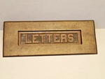 Antique Brass Letter Mail Box Postal Slot Plate Door Hardware 2.75" 7". Fixed Price $40.00.