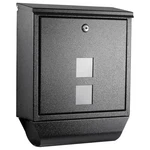 Wall Mount Locking Mailbox, Rainproof Galvanized W/ Newspaper Holder. Fixed Price $49.99.