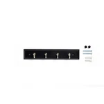 8.75 Inch Rail With 4 Satin Nickel Hooks For Keys Mail Leashes Wall Mount. Fixed Price $12.70.