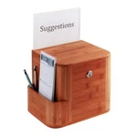 Safco Bamboo Suggestion Box 10 8 14. Fixed Price $75.00.
