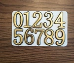 30 Pieces Numbers For Outside 2 Inch 0-9 Self-adhesive New. Fixed Price $12.41.
