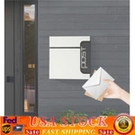 Rectangular Post Large Letter Steel Lockable Wall Mount Mailbox New. Fixed Price $46.56.