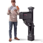 STEP2 Atherton Post, Mailbox Not Included, Weather Resistant, Large Outd.... Fixed Price $218.78.