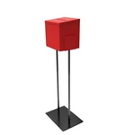 Red Metal Ballot Box Donation Suggestion With Black Stand. Fixed Price $60.30.