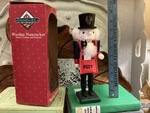 Bradlees Christmas Nutcracker Postmaster Postman Vintage Trimmings Etc Box. Fixed Price $26.69.