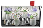 Briarwood Lane Checkered Mason Jars Spring Mailbox Cover. Fixed Price $15.95.