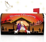 Christmas Magnetic Mailbox Xmas Nativity Scene Covers Decor Religi. Fixed Price $13.40.