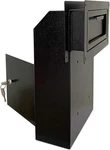Locking Steel Door Drop Box With Rear Access For Mail And Deposits, Black. Fixed Price $112.99.