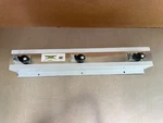 New Regency 24" Stainless Steel Mop / Broom Rack With 3 Holders #1984. Fixed Price $29.99.