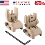 Foldable Iron Sights Flip-up Front And Rear Fiber Optics Dual Aiming. Fixed Price $13.95.