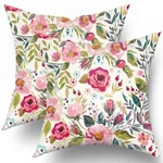 Spring Summer Flower Throw Covers 24X24 Inch Watercolor Peony Pillowca.... Fixed Price $32.60.