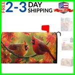 Autumn Mailbox Cover Magnetic Large Size 25.5X21 Inch Fall Red Birds Wit.... Fixed Price $22.99.