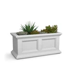 Window Box 2FT Double Wall Self Watering Fade Resistant White 4882 Mayne Steel. Fixed Price $179.99.