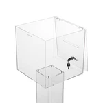 Acrylic Suggestion Box, Donation Clear For & Ballot. Fixed Price $102.93.