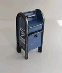 Miniature Usps Mailbox Postal Blue Display Diorama Scenery. Fixed Price $14.88.