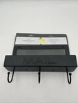 Classic Mail Holder Black W/ Hooks Indoor Open Top Thresold. Fixed Price $7.79.