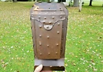 Arts & Crafts Copper Mailbox Drumgold Vertical Wall Mount Vintage Hand Wrought. Fixed Price $195.00.