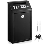 Safe Cash Box Money Collection Metal Donation With Lock Wall Mount Pre Dr.... Fixed Price $47.99.