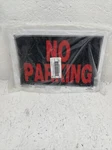 (qty. 6) Hillman 839902 No Parking Sign, Black And Red Plastic, 8X12 Inches. Fixed Price $15.59.