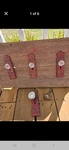 Lot Of 4 Antique Cast Iron Architectural Salvage Ornate Door Knobs & Plates. Fixed Price $79.95.