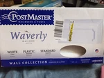 Brand New Post Master Waverly Mailbox -white/plastic Wall-mount/horizontal. Fixed Price $21.95.