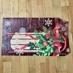 Magnetic Mail Box Cover Wrap Christmas Holiday Sled Winter Standard Sz. Fixed Price $8.99.