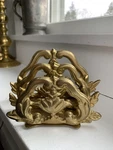 Antique Style French Victorian Solid Brass Letter Holder Organizer. Fixed Price $22.00.