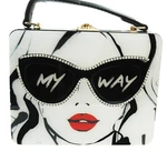 Acrylic Box Handbag Retro Purse Shoulder Cat Eye My Way. Fixed Price $39.95.