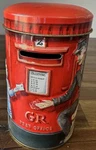 London Red Post Tin Mailbox Storage Container British Souvenir. Fixed Price $9.99.
