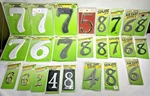 Lot Of Hy-ko Random Plastic/metal Reflective House Numbers Set 24 Nip. Fixed Price $23.99.