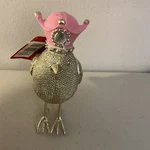 Nwt Ashland Bird Table Top Figurine Gold Color W/ Pink Crown 5 Tall. Fixed Price $12.00.