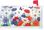 Texupday Usa Patriotic Butterfly Pansies Floral July 4TH Mailbox Cover With Magn. Fixed Price $21.95.