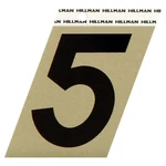Hillman In. Reflective Black Vinyl Self-adhesive Number 5 (3-PACK). Fixed Price $7.24.