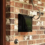 Black Medium Townhouse Mailbox Galvanized Steel Locking Vertical Wall Mount. Fixed Price $33.04.