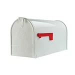 Architectural Mailboxes Elite Classic Galvanized Steel Post Mount White. Fixed Price $42.83.