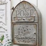 Big Fortune Wall Mount Mailbox House Outside Vintage Metal Door A.... Fixed Price $72.90.