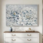 Framed Floral Art, Modern Botanical Canvas Prints Artwork For Walls, Nat.... Fixed Price $123.45.