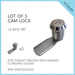 Lot Of Cam Lock + Keys 90 Part # 050.20.03.50. Fixed Price $41.31.