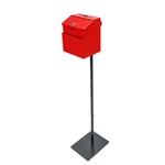Black Metal Donation Box Floor Stand Lobby Foyer Tithes & Offering Suggestion. Fixed Price $80.53.