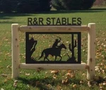Personalized Horse Cedar Log Outdoor Sign. Fixed Price $149.00.