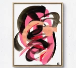 Ws Original Monochromatic Painting 14X11 Gallery Paper Acrylic Modern Fine Art. Fixed Price $30.00.